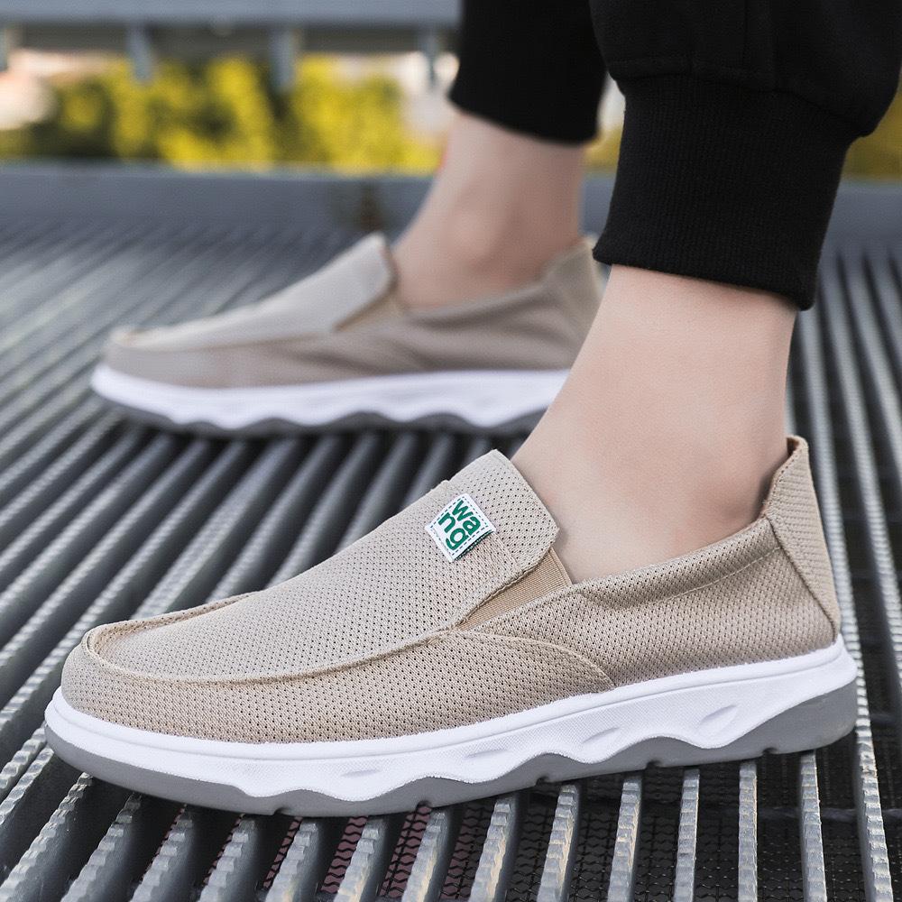 

Чоловічі весняно-літні тканинні туфлі дихаючі на плоскій підошві прості чоловічі туфлі легкі сітчасті зручні спортивні повсякденні туфлі зовнішня торгівля 44