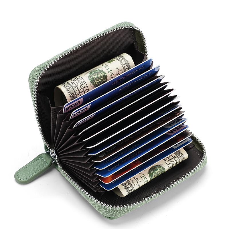 RFID card bag, 20 slots anti-theft credit card holder coin wallet, business card bag, change bag