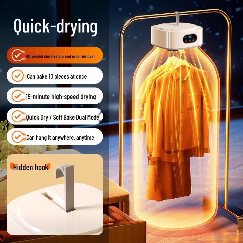 2025 Portable Folding Clothes Dryer, Compact Air Drying Machine for Dorms & Small Spaces