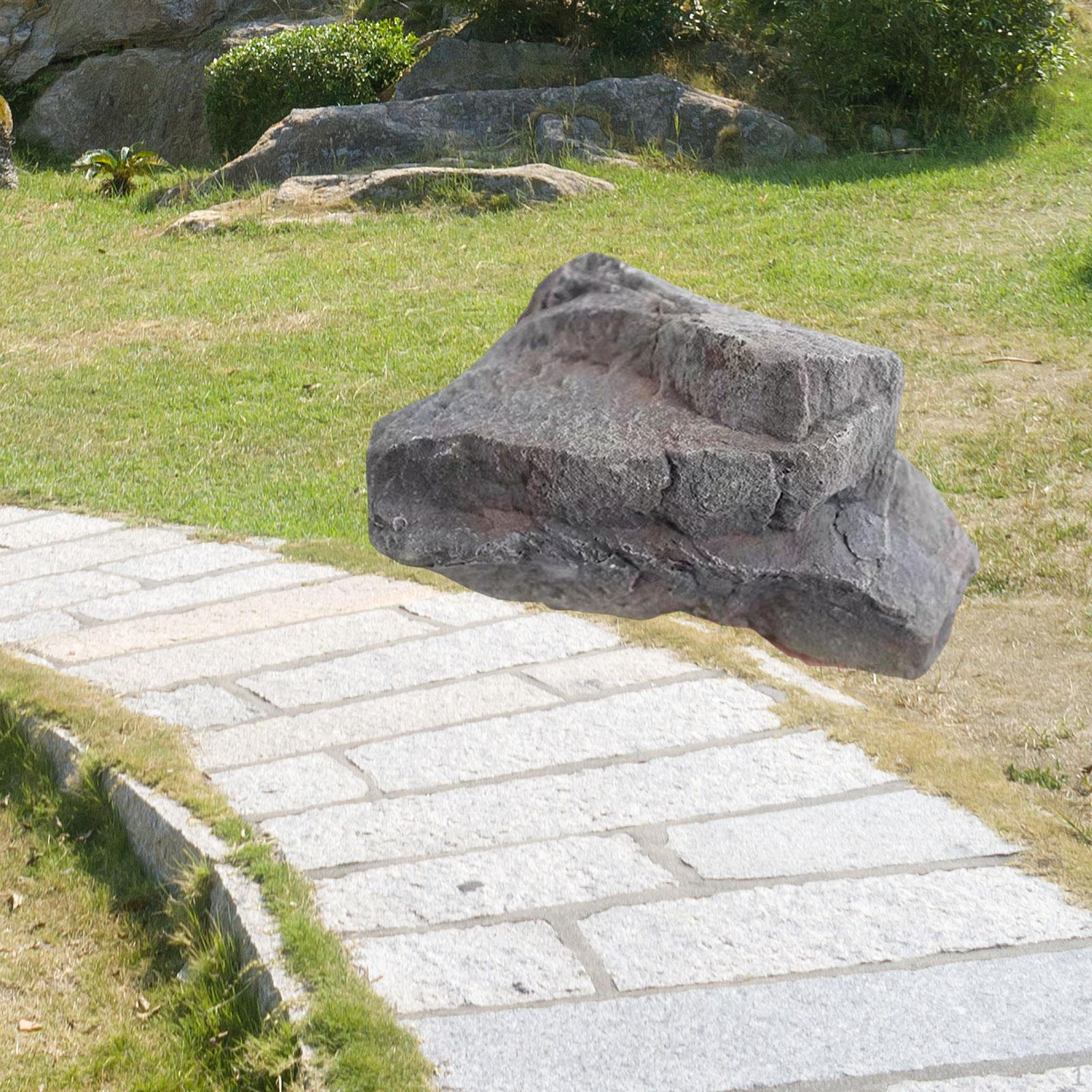 

Искусственный ландшафтный камень, искусственный песчаник, легкая натуральная текстура, имитация камня для офиса gray 33x23x23cm