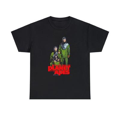Flucht vom Planet der Affen Schweres Baumwoll-T-Shirt, Roddy McDowall, Kim Hunter