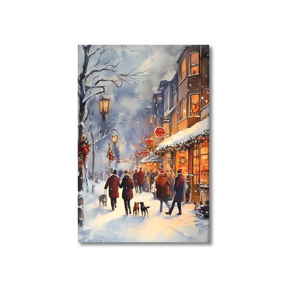 Winter Christmas Wall Art Poster Home Bedroom Living Room Decoration Canvas Painting Christmas Party Decoration Gift Posters