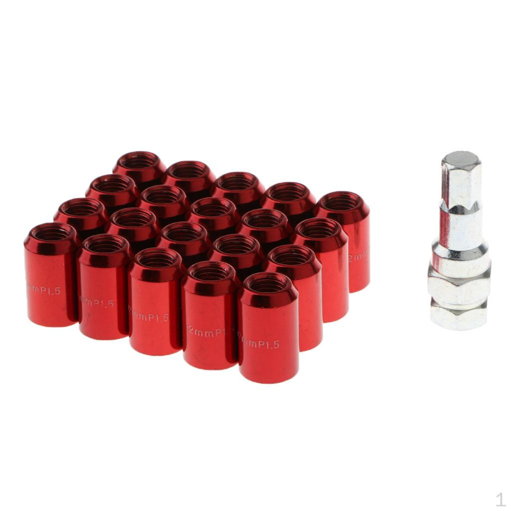 20 kusů 12x1,5MM matic kol s nástrojem na demontáž