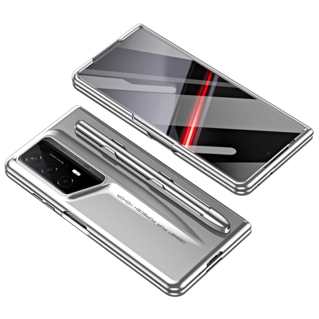 Für Honor Magic V2 RSR Porsche Design Hülle Hartes PC Handycover mit Stifthalterung Gehärtetes Glas Folie