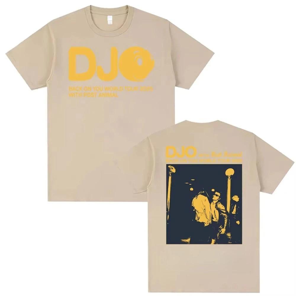 

DJO Back On You World Tour 2025 With Post Animal Smiley Logo & Stage Portrait Graphic Double Sided Oversized Streetwear Indie Rock Concert Fan Merch XXXL