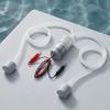 12V Car Oxygen Pump for Live Fish Transport, Portable DC Aerator with Battery Clips Black Shell 370