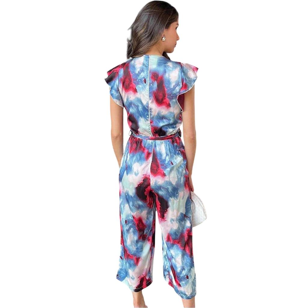 AX Paris Womens/Ladies Abstract Polyester Wrap Jumpsuit