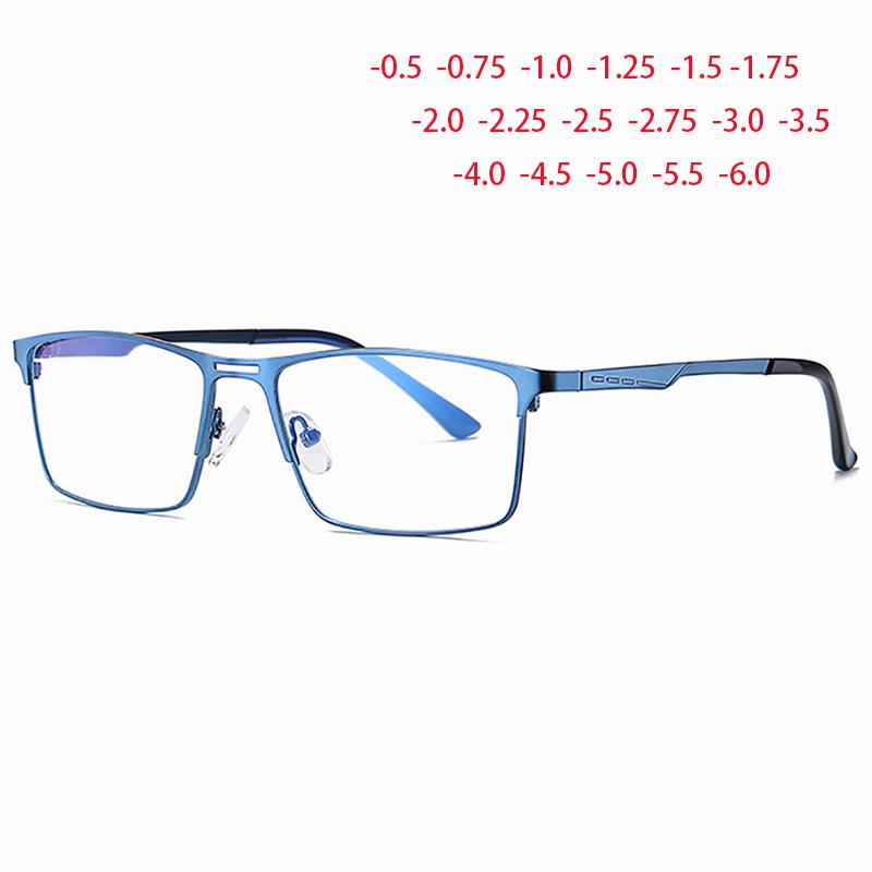 Punika Chen Men's Square Frames Glasses Myopia Prescription Eyeglasses Wo Sunglasses Photochromic Eyewear -0.5 -1.0 -2.0 To -6.0 Cm