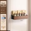 Dual-Layer Magnetic Kitchen Shelf for Refrigerator - Punch-Free Spice Rack Organizer