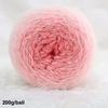 200g/ Roll Durable Gradient Color Wool Yarn Multicolor Handmade Long Velvet Yarn DIY Soft Knitting Yarn for Blanket Scarf