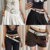 Original Design Pu Leather Belt For Women With Star Embellishments For Casual Dresses