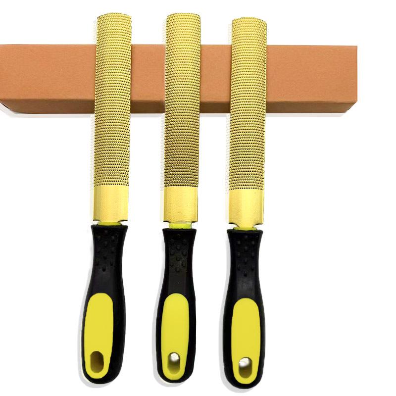Golden Rosewood Fine-Tooth Half-Round Hardwood Carving Rasp Carbon Tool
