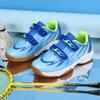 New Beacon Children and Adolescents Badminton Shoes Velcro Breathable Shock Absorption Non-slip Wear-resistant Table Tennis Training Shoes