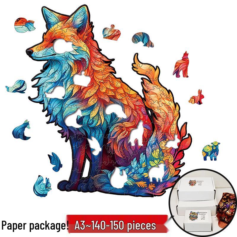 Irregular Animal Dog Penguin Wooden Puzzle in Stock
