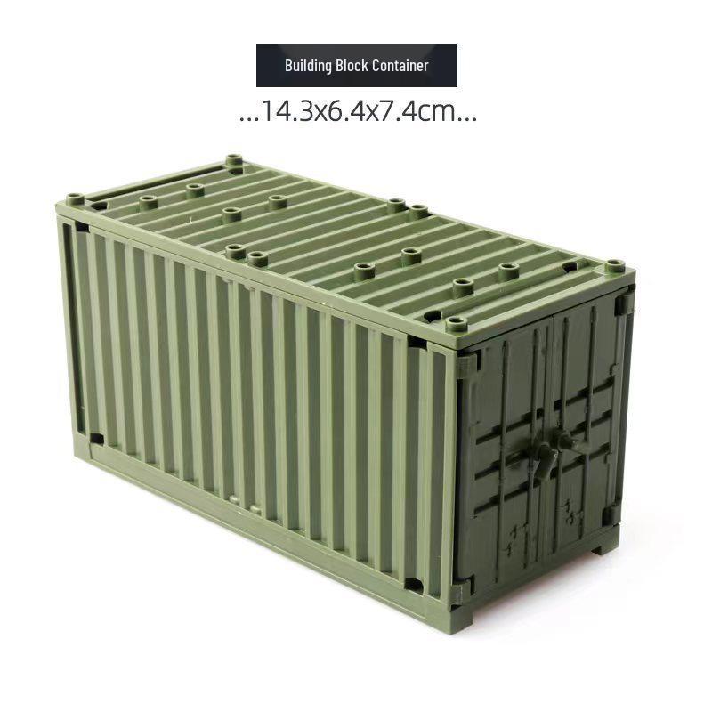 

Small Particle Building Block Accessories for Military Container Scenes – Compatible with Any Weapon System Shape