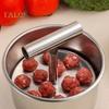 Máquina para hacer albóndigas de acero inoxidable, 6/12 bolas, manual, para cocina, extruida, herramienta fácil de limpiar