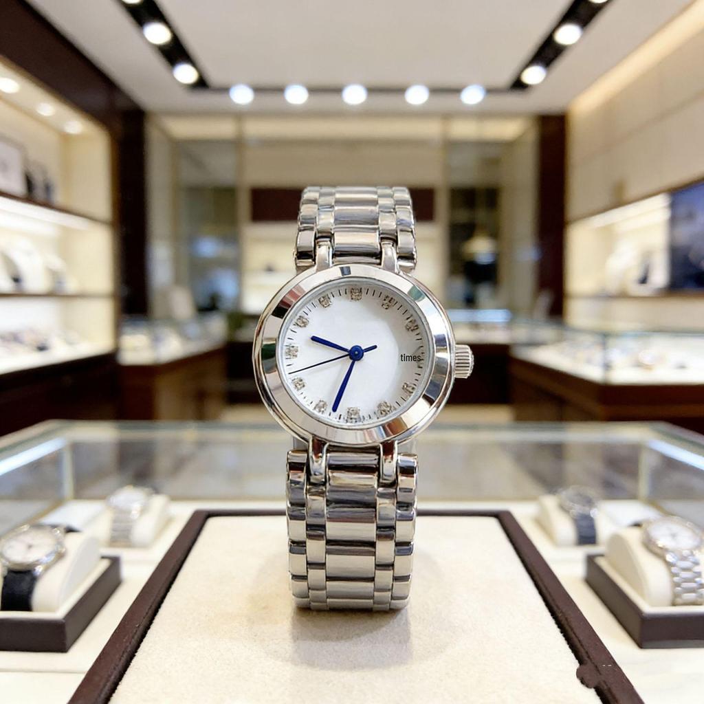 "Heart Moon Series Women's Quartz Watch with Steel Band and Roman Shell Diamond Dial"