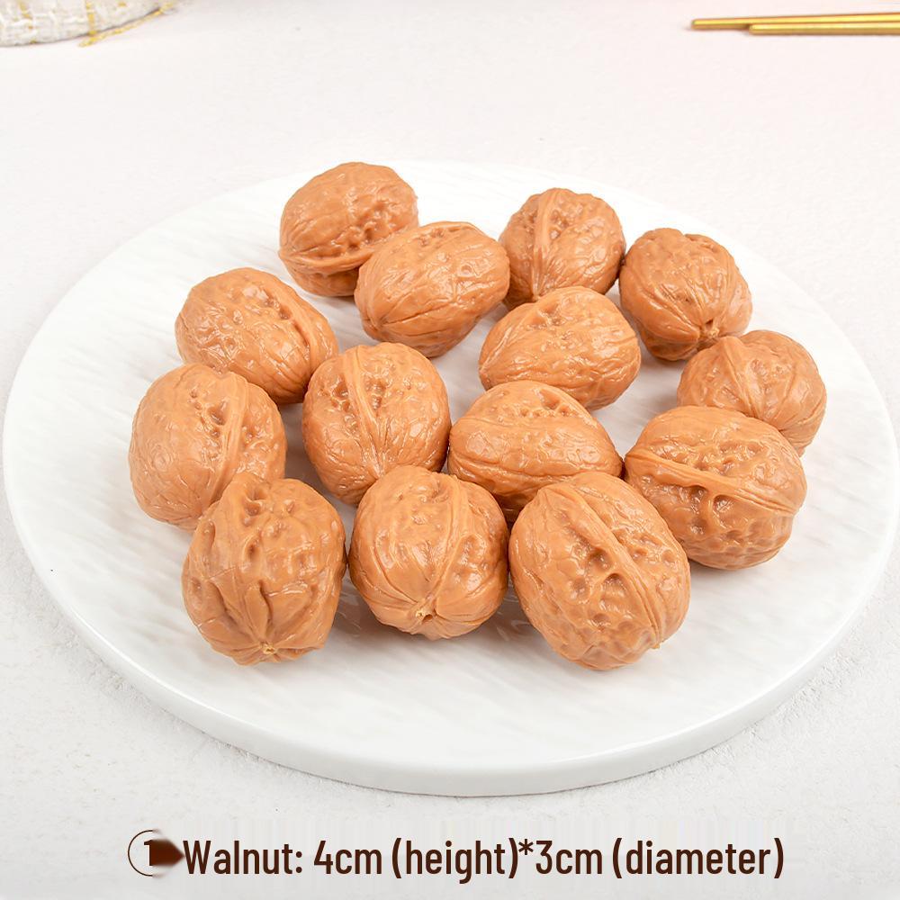 

1:1 Реалистичная модель грецкого ореха Вэньвань - Искусственный грецкий орех, сушеный фрукт, реквизит для когнитивных учебных пособий