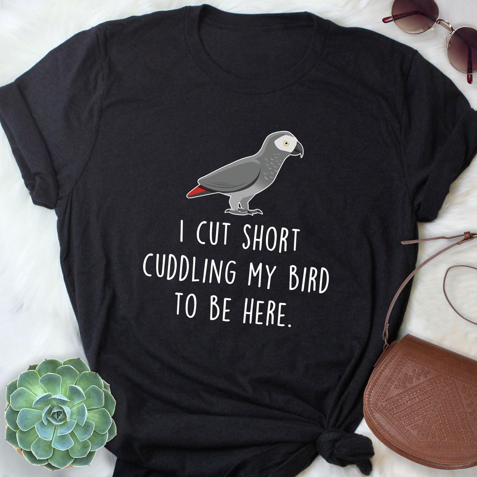 African Grey Parrot Shirt, , , Parrot Lover Gift, Cute Bird T-shirt, African Gray Parrot Tshirt, Pet Tee, CAG, Bird Mom Dad, Anatomy 150