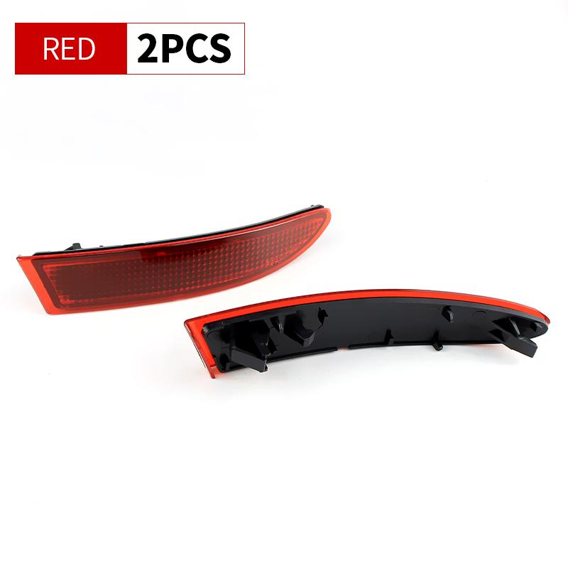 

2PCS Rear Bumper Reflector Rear Brake Lamp Reflector Light Cover Shell(No Bulb)For BMW F25 X3 Pre-LCI 2010-2014 LCI 2015-2017 2PCS Red Shell