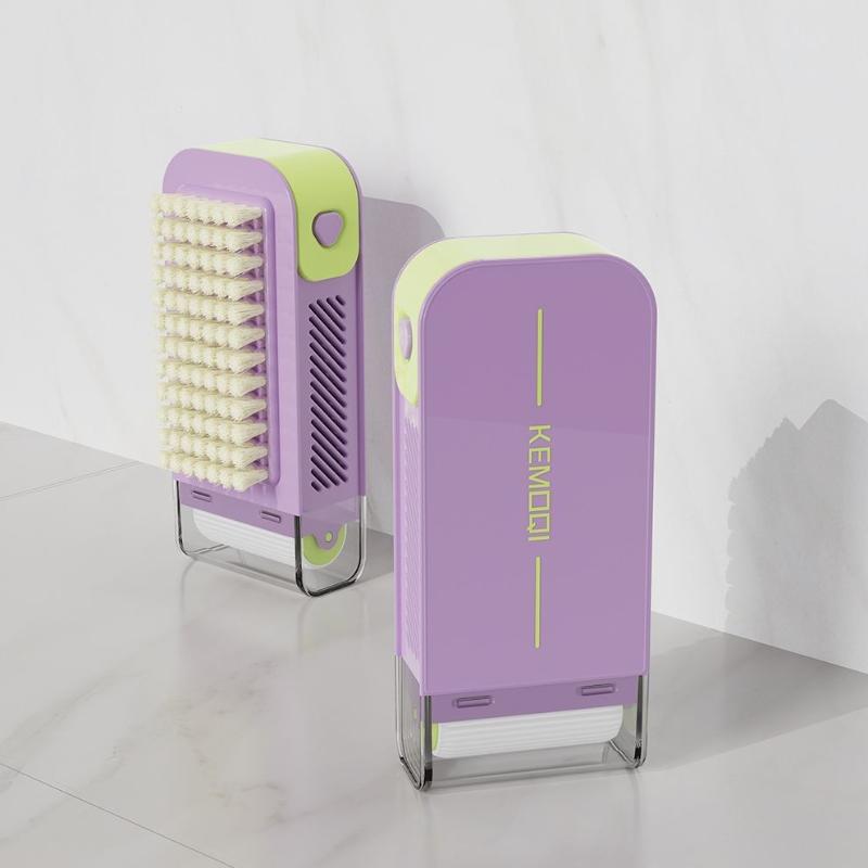 3In1 Multi-Functional Soap Dishes Portable Travel Home Soap Box With Foaming Roller Soap Holder Storage Case Wash Brush