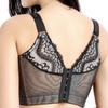 Women's Plus Size Elegant Lace Bra, Wireless Full-Coverage Bra, Large Bust Minimizer, Side Spill Prevention, Anti-Sagging Adjustable Lingerie