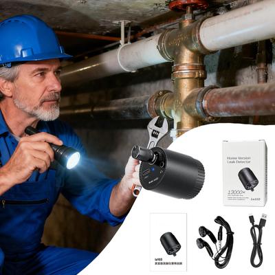 Water Leak Detectors For Home Monitor Device Wall Pipe Leak Listen Detector For Home Bedroom Basement Kitchen Construction Site