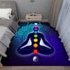 3D Chakra Printed carpet non-slip carpet door mat Yoga mat bedroom decoration area rug bedroom decor birthday gift
