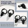 1 Pair Of Black Skull Head And Hoops Luxury Earrings of Men's Earring For Jewellery 2024,men's Stainless Steel Earring