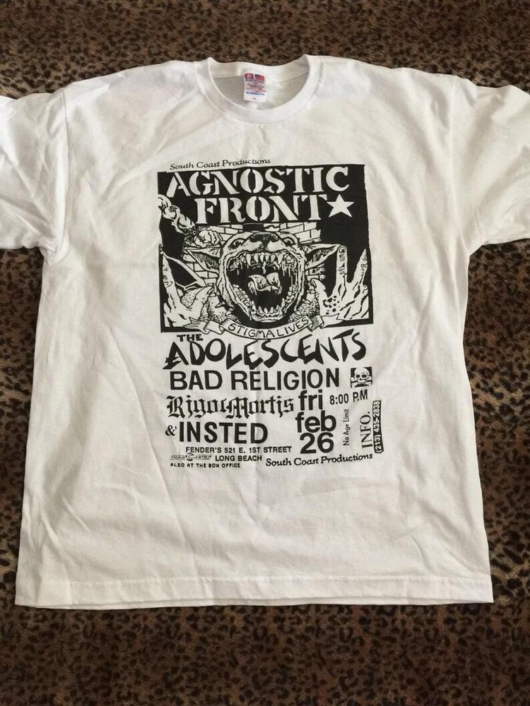 Agnostic Front Flyer T-Shirt, hardcore punk band t-shirt Unisex T-Shirt XXXXL
