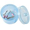 4 Color Disinfection Storage Box Nail Accessories Clean Sterilizer Soak Bowl Container 1Box Round Nail Tool Cleaning Box