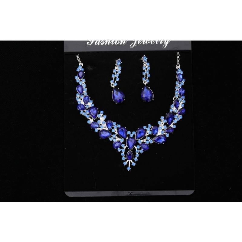 Atmospheric Bridal Necklace Earrings Zircon Wedding Jewelry Set Wedding Dress Evening Dress Accessories Wedding Banquet Jewelry
