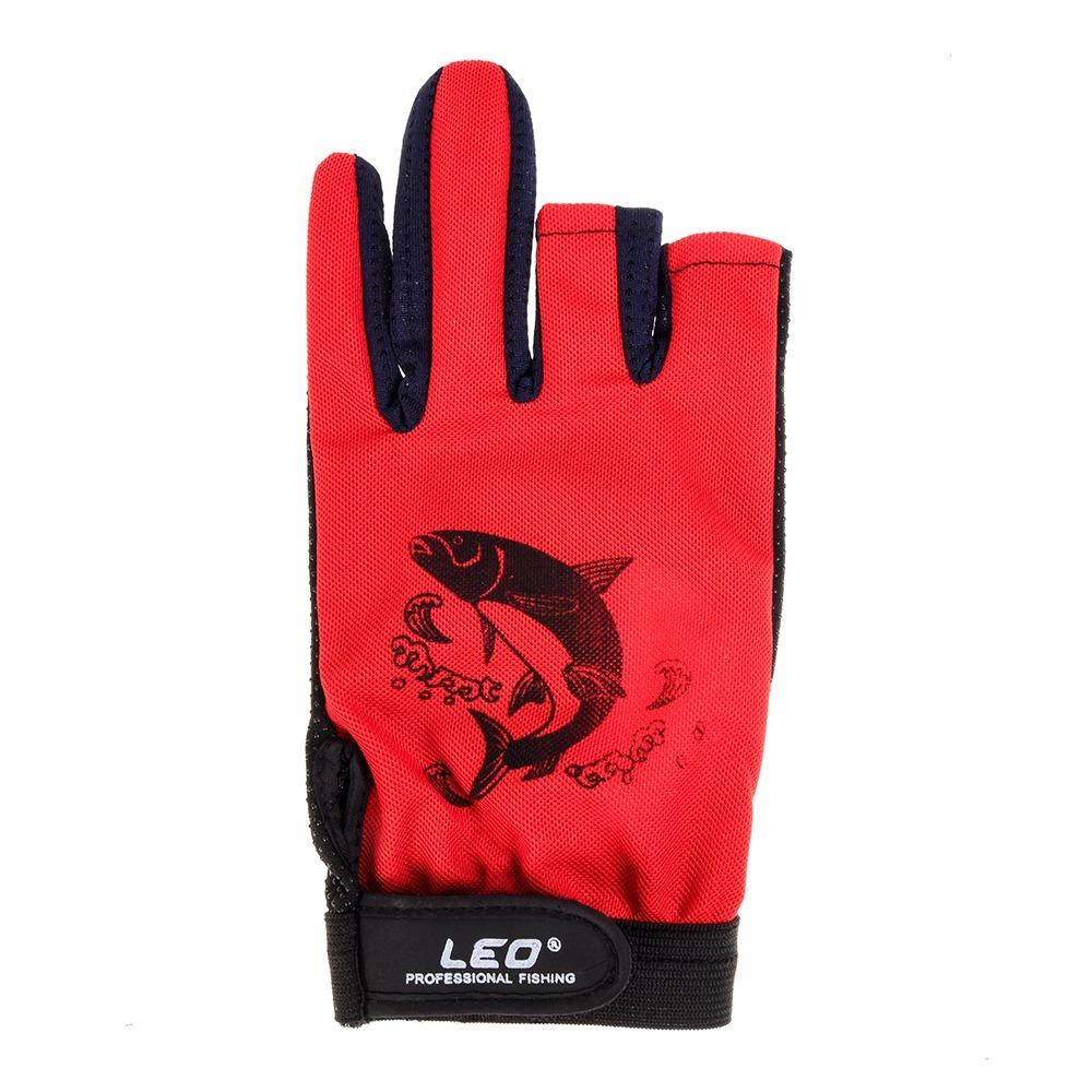 2 Pairs Anti-Slip Fishing Gloves Breathable Kayak Glove Durable Fishing Hand Glove Running