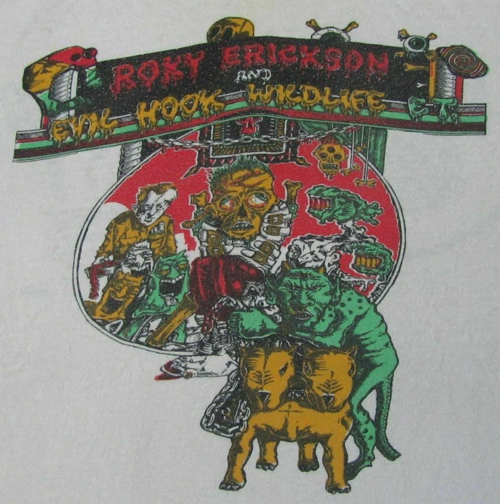 

Roky Erickson and Evil Tee Shirt Short Sleeve White All Size Shirt Unisex T-Shirt XXL