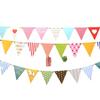 Children'S Day Birthday Party Decoration Pennant Love Polka Dot Birthday Flag Small Colorful Flag Customization