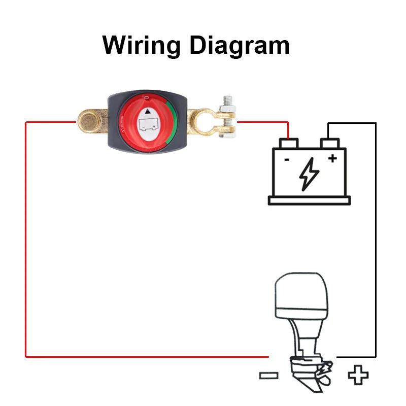 Car Battery Disconnect Switch 275A 2 Position On/Off 12V-48V Power Isolator Cut Off Shut Off for Auto Car RV Boat Truck Vehicle