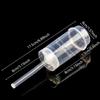 10 Piezas Push Up Cake Shooter Forma Redonda Soportes Transparentes para Pastel Vasos de Plástico Push con Tapas Para Helado Horneado Moldeado