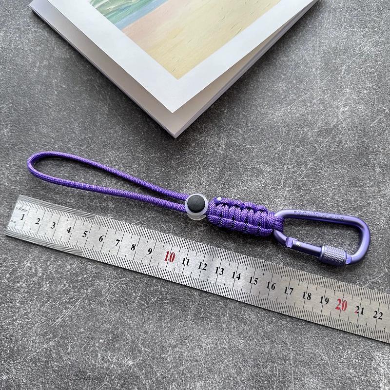 Umbrella rope woven water bottle buckle metal hook portable beverage lanyard mountaineering backpack key lock fast pendant edc