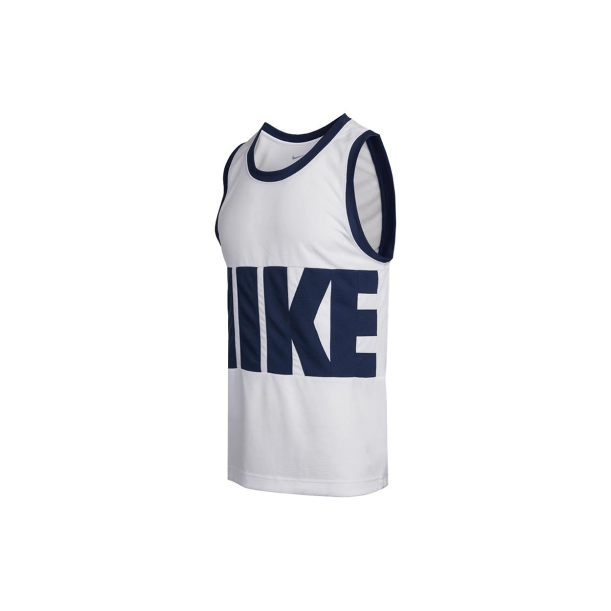 Nike Letter Big Logo Sports Basketball Vest Men s White DA1042-100 XL