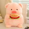 Cute Pink Piggy Doll Plush Toy Backpack Pig Doll Silly Pig Children Throw Pillow Backpack Rabbit Pig