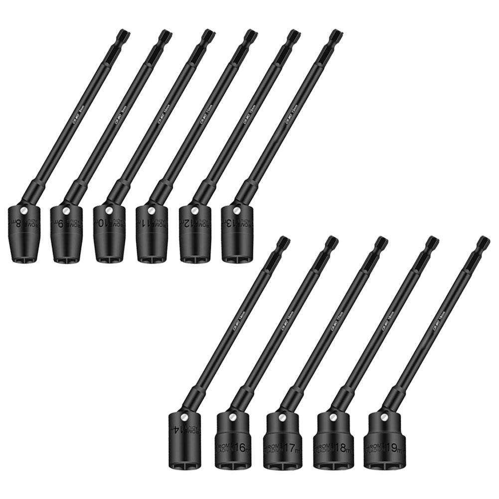 Square Hole Connector Hex Socket 360 Degree Rotatable Black