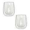 Bialetti Verona Double Wall Heat Resistant Pack of 2 Glass, Glass, 250ml,