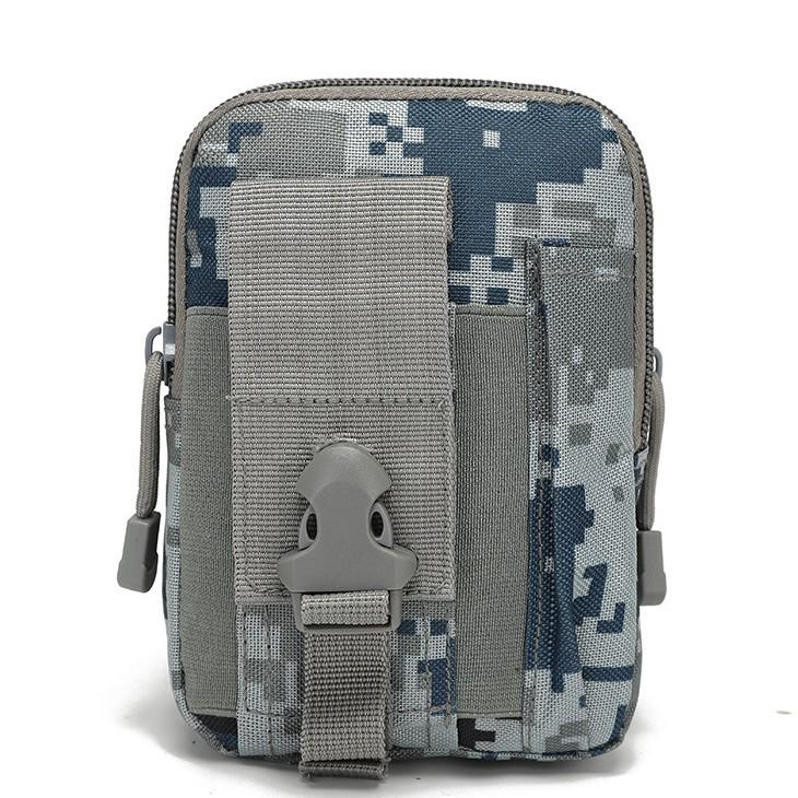 Men's Tactical Camouflage Molle Waist Pack for Outdoor Sports, Fits 6-7 Inch Phones