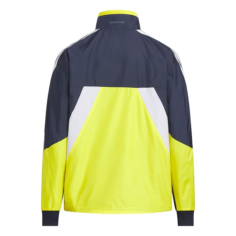 Adidas Kids' Essentials Woven Jacket, Unisex, N3379 Legend Ink/Yellow (KA1309) 150