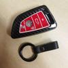 BMW Key Case: 530LI, 7 Series, X1, 2 Series, X5 Carbon Fiber Shell with Buckle - Carbon Texture