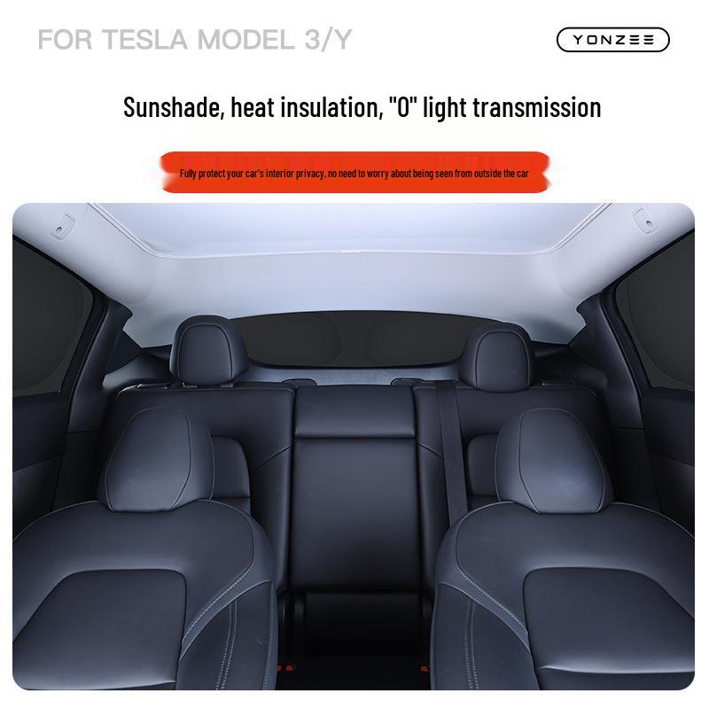 Tesla Model 3/Y Sunshade: Front Windshield Privacy, Heat Insulation, and Sun Protection