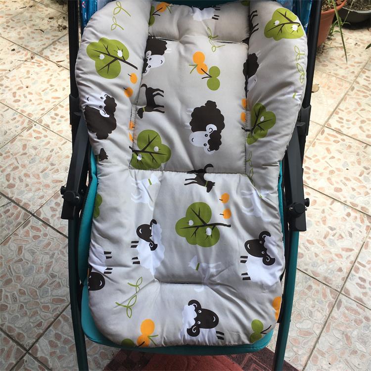 Multi-Color Rainbow Cotton Stroller & High Chair Cushion Pad