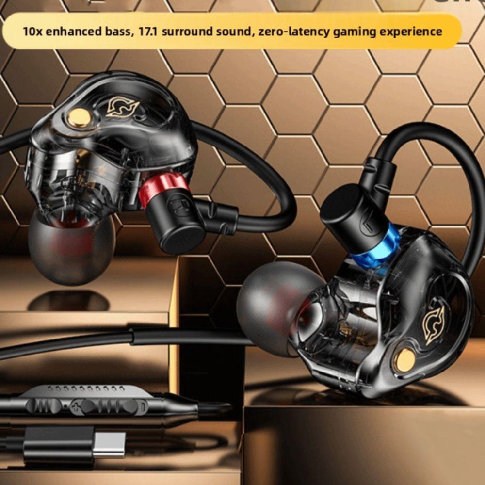 3.5mm/Type C Wired Earphone in-Ear Earpiece Headset Music Earphones Wired Headset  Listen To Music