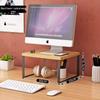 Desktop Bookshelf Monitor Riser and Storage Rack for Office Desk