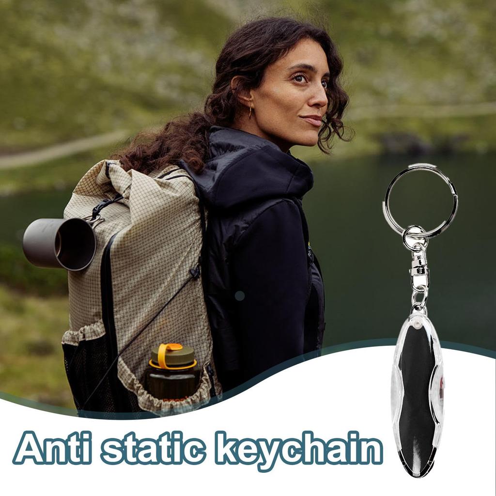 Car Anti-Static Keychain, Anti-Static Keychain - Reusable Conductive Discharge ESD Keychain - Static Eliminator
